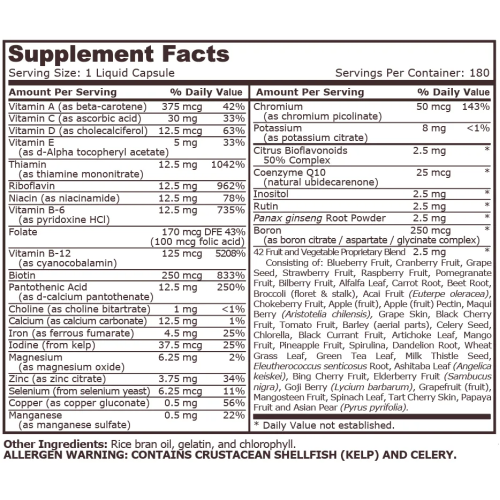 PURE NUTRITION - LIQUID MULTI, 90 Liquid Capsules - 1